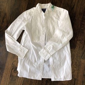 NWT Ralph Lauren white blouse